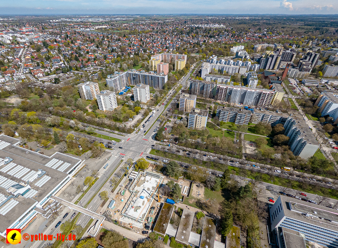 21.04.2023 - Baustelle der Großsanierung Kurt-Eisner-Straße in Neuperlach